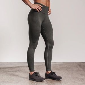 NoBull HIGH-RISE TIGHT (PLUSH HEATHER) charcoal